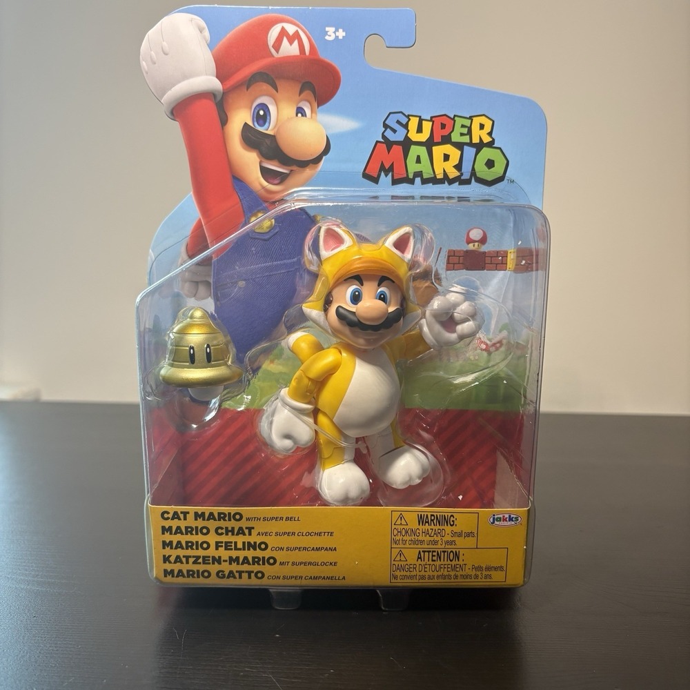 Cat Suit Mario  Super Mario World of Nintendo Jakks Pacific Rare new wave